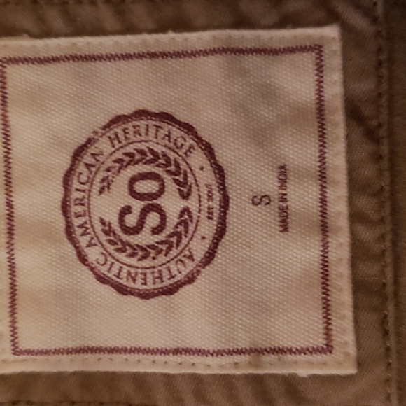 SO Tan Lightweight Hooded Jacket Size Small - Picture 5 of 5